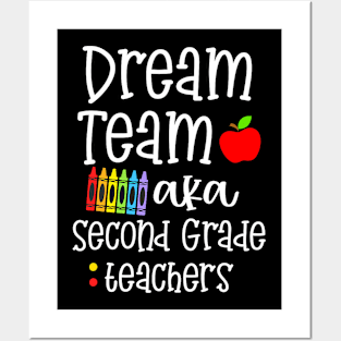 Dream Team Second Grade Teachers Back To School Posters and Art